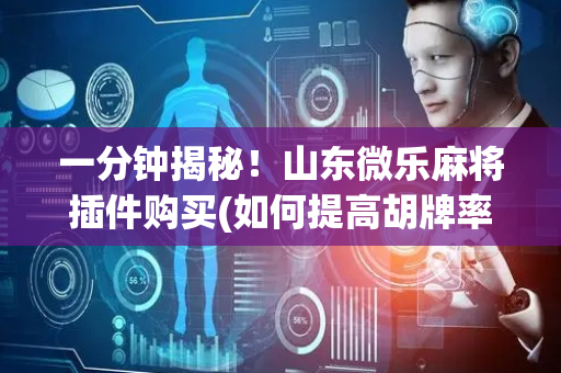 一分钟揭秘！山东微乐麻将插件购买(如何提高胡牌率)