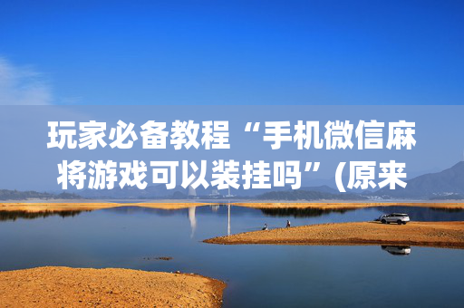 玩家必备教程“手机微信麻将游戏可以装挂吗”(原来真的有挂)-抖音