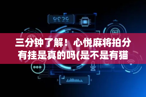 三分钟了解！心悦麻将拍分有挂是真的吗(是不是有猫腻)