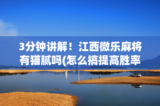 3分钟讲解！江西微乐麻将有猫腻吗(怎么搞提高胜率)