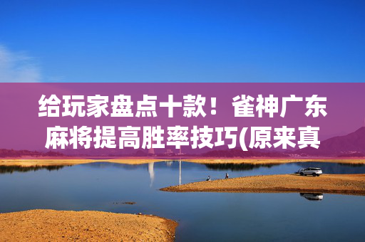 给玩家盘点十款！雀神广东麻将提高胜率技巧(原来真的有挂)