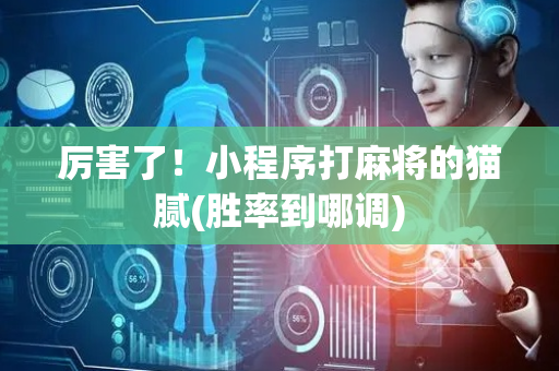 厉害了！小程序打麻将的猫腻(胜率到哪调)