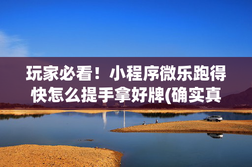 玩家必看！小程序微乐跑得快怎么提手拿好牌(确实真的有挂)