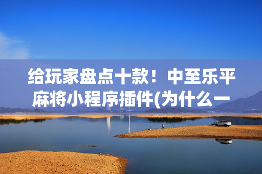给玩家盘点十款！中至乐平麻将小程序插件(为什么一直输)