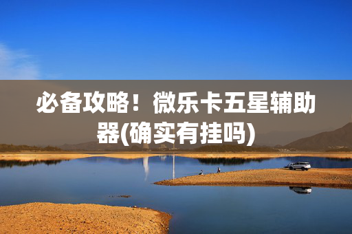 必备攻略！微乐卡五星辅助器(确实有挂吗)