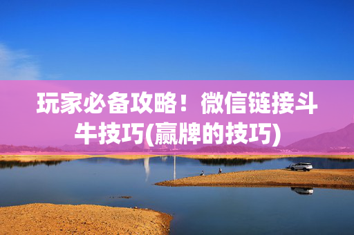 玩家必备攻略！微信链接斗牛技巧(赢牌的技巧)