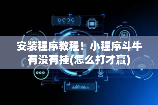 安装程序教程！小程序斗牛有没有挂(怎么打才赢)