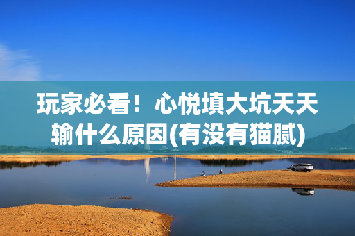 玩家必看！心悦填大坑天天输什么原因(有没有猫腻)