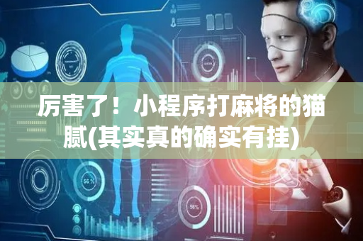 厉害了！小程序打麻将的猫腻(其实真的确实有挂)