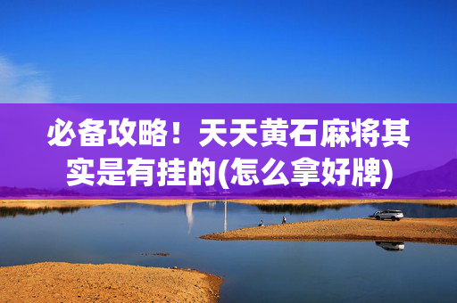 必备攻略！天天黄石麻将其实是有挂的(怎么拿好牌)