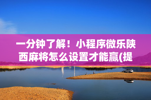 一分钟了解！小程序微乐陕西麻将怎么设置才能赢(提高胜率软件)