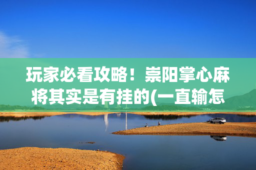玩家必看攻略！崇阳掌心麻将其实是有挂的(一直输怎么办)