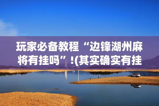 玩家必备教程“边锋湖州麻将有挂吗”!(其实确实有挂)-抖音