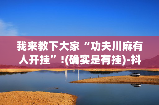 我来教下大家“功夫川麻有人开挂”!(确实是有挂)-抖音