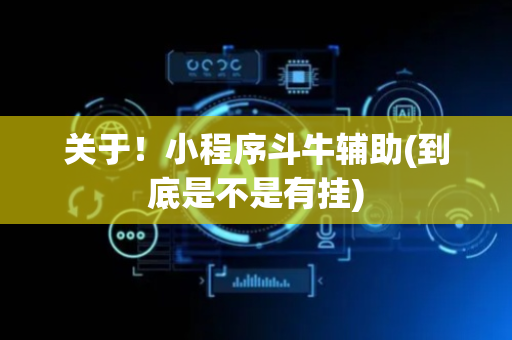 关于！小程序斗牛辅助(到底是不是有挂)