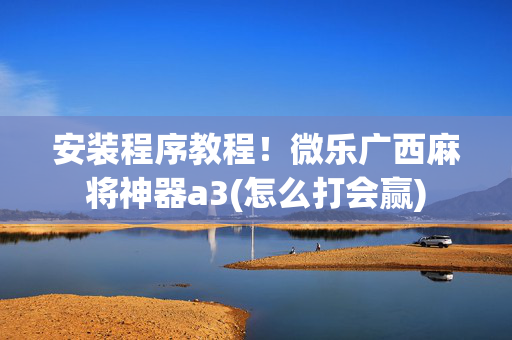 安装程序教程！微乐广西麻将神器a3(怎么打会赢)