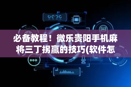 必备教程！微乐贵阳手机麻将三丁拐赢的技巧(软件怎么打赢)
