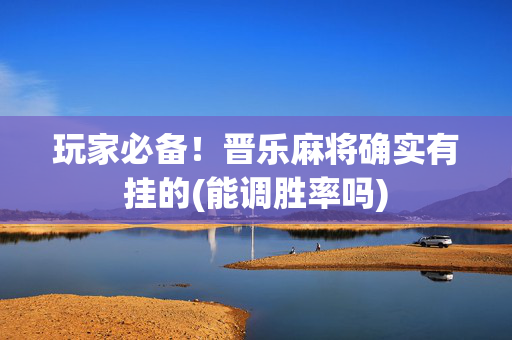 玩家必备！晋乐麻将确实有挂的(能调胜率吗)