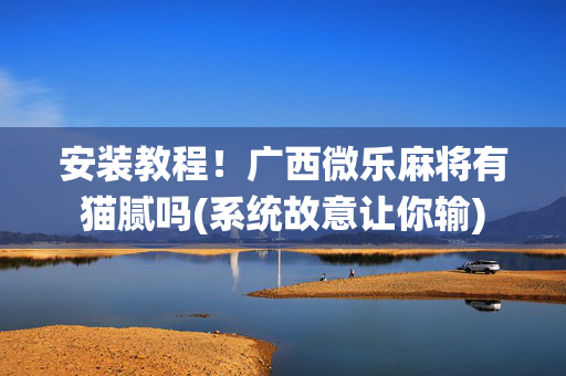 安装教程！广西微乐麻将有猫腻吗(系统故意让你输)