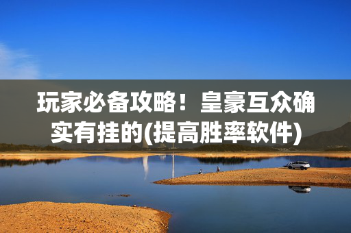 玩家必备攻略！皇豪互众确实有挂的(提高胜率软件)