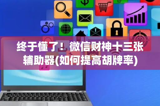 终于懂了！微信财神十三张辅助器(如何提高胡牌率)