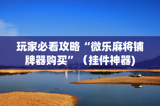 玩家必看攻略“微乐麻将铺牌器购买”（挂件神器)