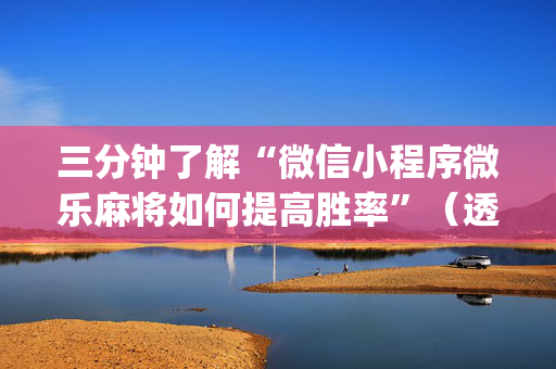 三分钟了解“微信小程序微乐麻将如何提高胜率”（透明挂辅助器)