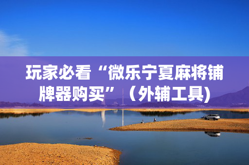 玩家必看“微乐宁夏麻将铺牌器购买”（外辅工具)