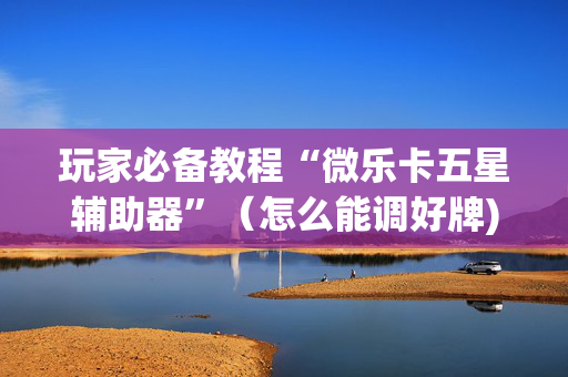 玩家必备教程“微乐卡五星辅助器”（怎么能调好牌)
