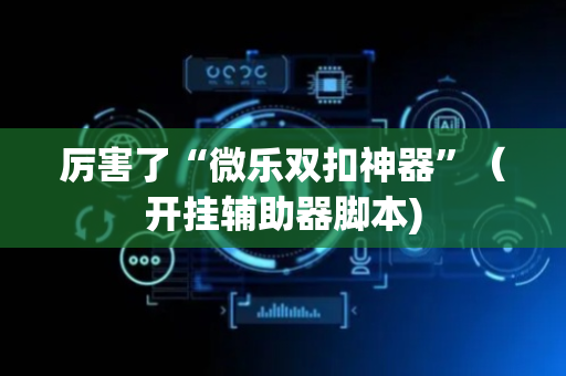 厉害了“微乐双扣神器”（开挂辅助器脚本)