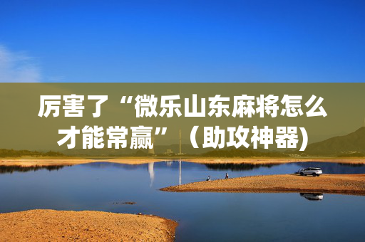 厉害了“微乐山东麻将怎么才能常赢”（助攻神器)