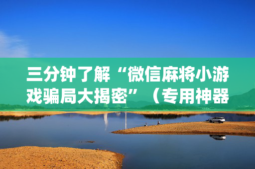 三分钟了解“微信麻将小游戏骗局大揭密”（专用神器)