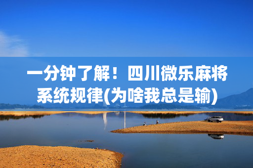 一分钟了解！四川微乐麻将系统规律(为啥我总是输)