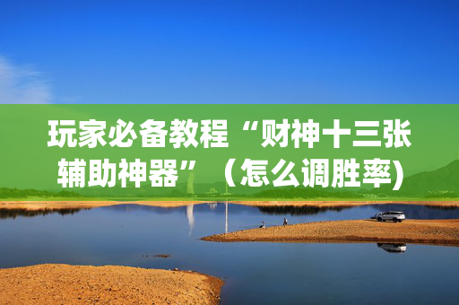 玩家必备教程“财神十三张辅助神器”（怎么调胜率)