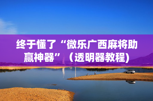 终于懂了“微乐广西麻将助赢神器”（透明器教程)