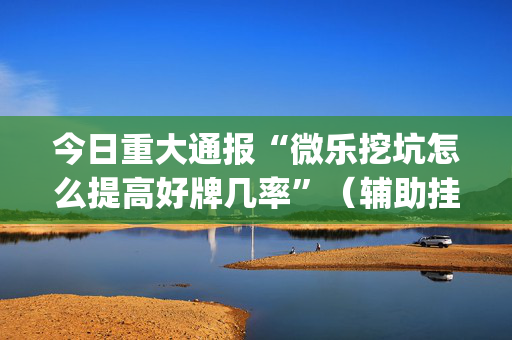 今日重大通报“微乐挖坑怎么提高好牌几率”（辅助挂发牌规律)