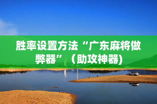 胜率设置方法“广东麻将做弊器”（助攻神器)