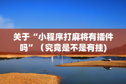 关于“小程序打麻将有插件吗”（究竟是不是有挂)