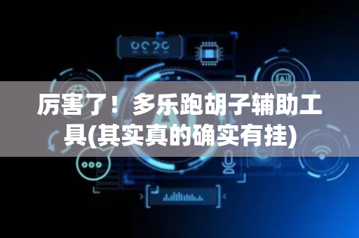 厉害了！多乐跑胡子辅助工具(其实真的确实有挂)