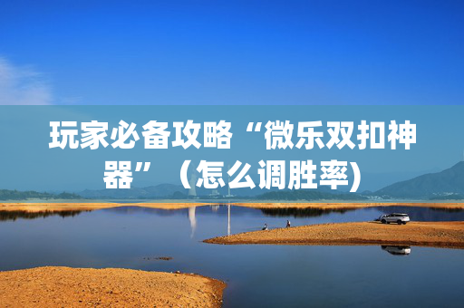 玩家必备攻略“微乐双扣神器”（怎么调胜率)