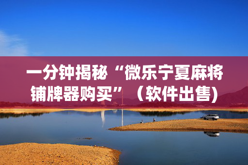 一分钟揭秘“微乐宁夏麻将铺牌器购买”（软件出售)