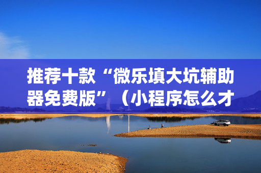 推荐十款“微乐填大坑辅助器免费版”（小程序怎么才会赢)