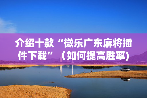 介绍十款“微乐广东麻将插件下载”（如何提高胜率)