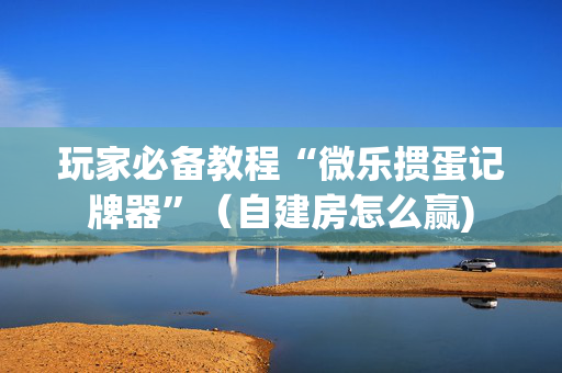 玩家必备教程“微乐掼蛋记牌器”（自建房怎么赢)