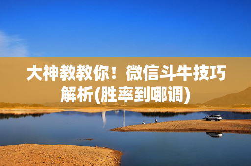 大神教教你！微信斗牛技巧解析(胜率到哪调)