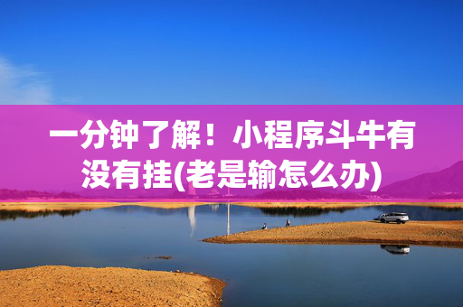 一分钟了解！小程序斗牛有没有挂(老是输怎么办)