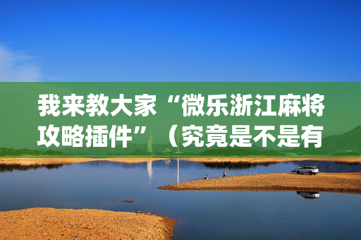 我来教大家“微乐浙江麻将攻略插件”（究竟是不是有挂)
