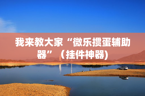我来教大家“微乐掼蛋辅助器”（挂件神器)