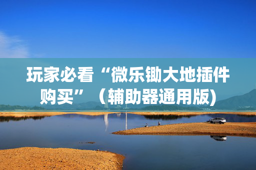 玩家必看“微乐锄大地插件购买”（辅助器通用版)