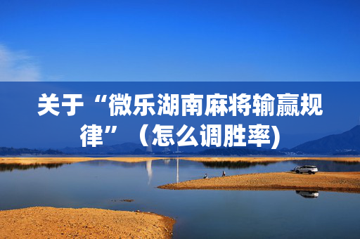 关于“微乐湖南麻将输赢规律”（怎么调胜率)